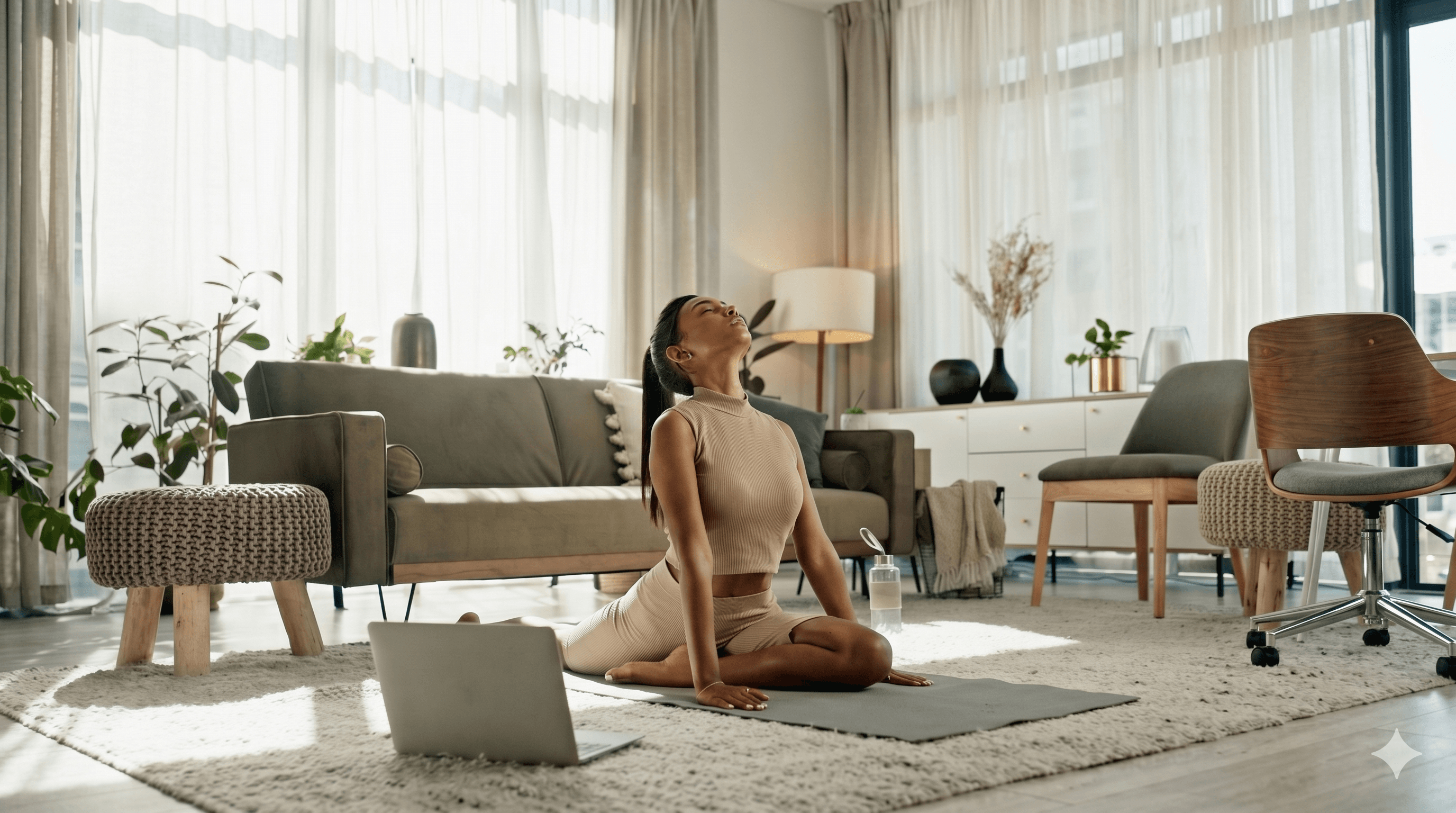 Evde pilatese başlamak için hazırlık